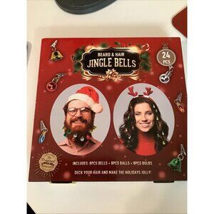 Beard & Hair Jingle Bells~24 Pcs~The Original Fun Workshop~Christmas~Bells-Bulbs